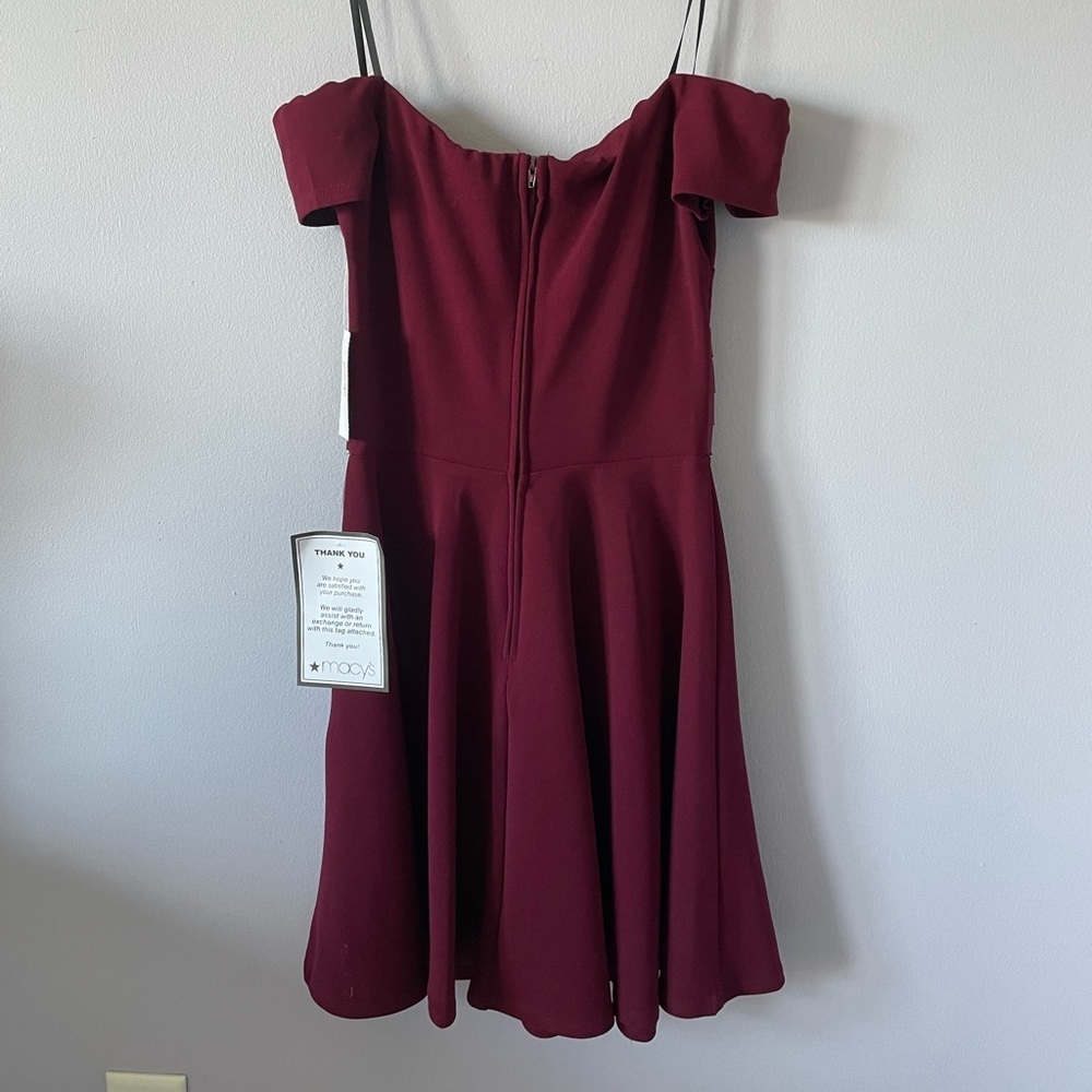 NWT Burgundy B. Darlin Dress - Picture 5 of 5